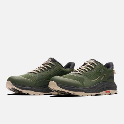 Zapato Hombre Nomade Baja Verde Militar Haka Honu-3
