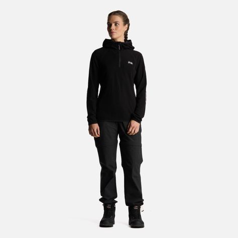 Poleron Mujer Taina Nui Negro Haka Honu I24-4
