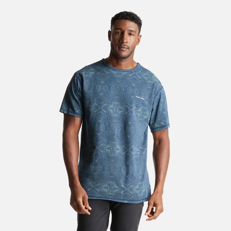 Polera Hombre Bi-curioso Print Azul Haka Honu-1