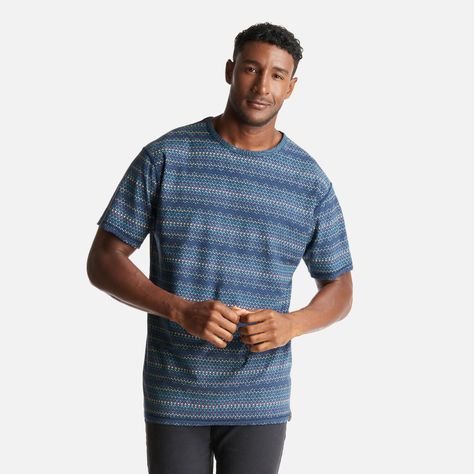 Polera Hombre Bi-curioso Print Azul Haka Honu-4