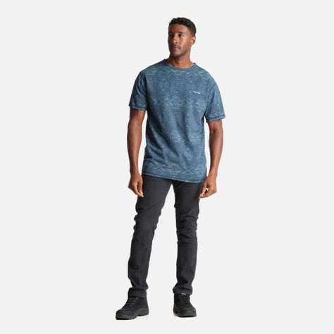 Polera Hombre Bi-curioso Print Azul Haka Honu-5
