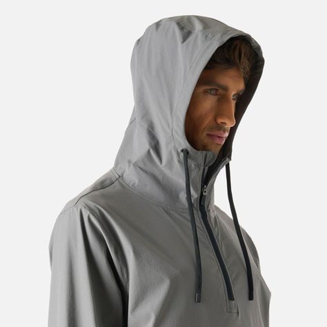 Chaqueta Hombre Tempo 1/4 Zip Windbreaker Gris Vulcano-4