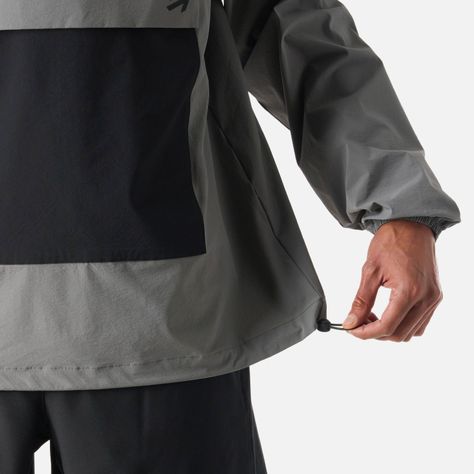 Chaqueta Hombre Tempo 1/4 Zip Windbreaker Gris Vulcano-6