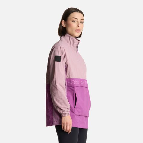 Chaqueta Mujer WindCity WindBreaker 1/4 Zip Lila Lippi-1