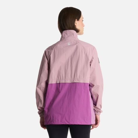 Chaqueta Mujer WindCity WindBreaker 1/4 Zip Lila Lippi-2