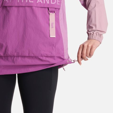 Chaqueta Mujer WindCity WindBreaker 1/4 Zip Lila Lippi-6