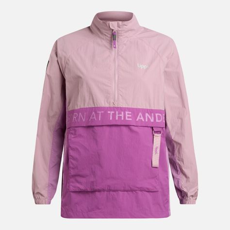 Chaqueta Mujer WindCity WindBreaker 1/4 Zip Lila Lippi-8
