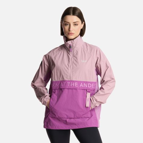 Chaqueta Mujer WindCity WindBreaker 1/4 Zip Lila Lippi-0
