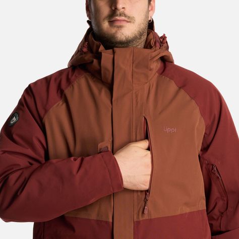 Chaqueta Hombre Andes B-Dry Hoody Jacket Terracota Lippi-6