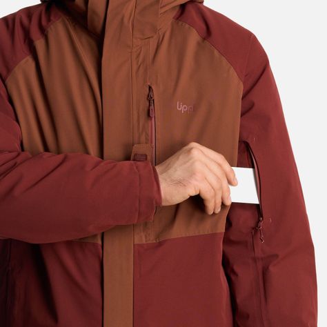 Chaqueta Hombre Andes B-Dry Hoody Jacket Terracota Lippi-7