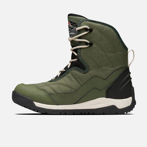 Bota Mujer  Loba Baja Verde Militar Haka Honu-1