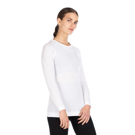 Primera Capa Mujer Skintec 1000 Seamless Top Blanco Lippi V22-2