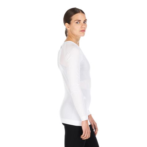 Primera Capa Mujer Skintec 1000 Seamless Top Blanco Lippi V22-3