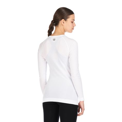 Primera Capa Mujer Skintec 1000 Seamless Top Blanco Lippi V22-4