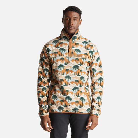 Poleron Hombre Tokerau Print Mostaza Haka Honu-1