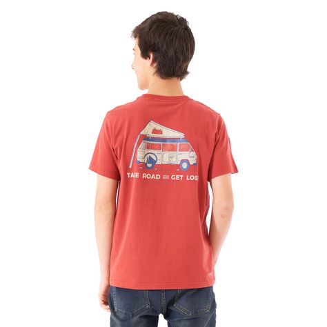 Polera Teen Boy Travel UV-Stop T-Shirt Terracota Lippi-6