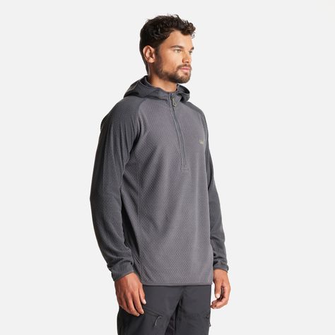 Poleron Hombre Jacaranda Nano-F 1/4 Zip Hoody Gris Oscuro Lippi-2