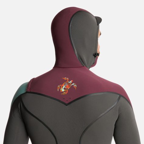 Traje de Surf Hombre Lenga 6:5:4 Gris Grafito Haka Honu-5