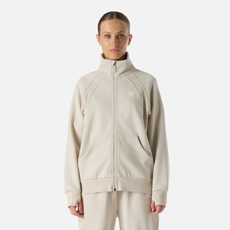 Polerón Mujer Cool Down Full Zip Sweatshirt Crema Vulcano-0