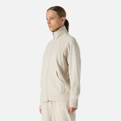 Polerón Mujer Cool Down Full Zip Sweatshirt Crema Vulcano-1
