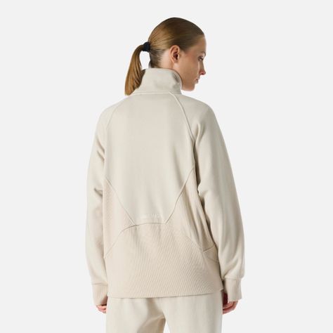 Polerón Mujer Cool Down Full Zip Sweatshirt Crema Vulcano-3