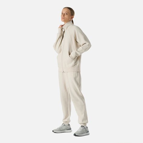 Polerón Mujer Cool Down Full Zip Sweatshirt Crema Vulcano-7