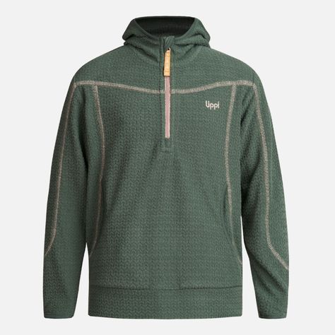 Poleron Niña Saltamontes Nano-F 14 Zip Hoody Verde Botella Lippi-0