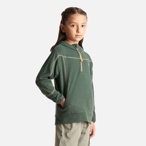 Poleron Niña Saltamontes Nano-F 14 Zip Hoody Verde Botella Lippi-2
