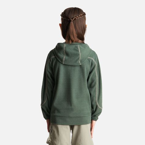Poleron Niña Saltamontes Nano-F 14 Zip Hoody Verde Botella Lippi-3