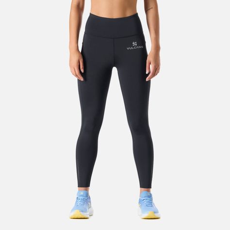 Calza Mujer BTM  Compressive 7/8 High Rise Negro Vulcano-0