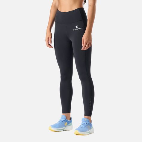 Calza Mujer BTM  Compressive 7/8 High Rise Negro Vulcano-1