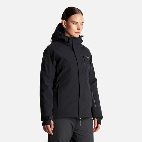 Chaqueta Mujer Andes B-Dry Hoody Jacket Negro Lippi I22-2