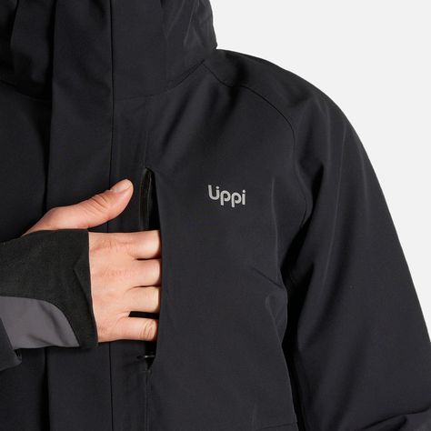 Chaqueta Mujer Andes B-Dry Hoody Jacket Negro Lippi I22-5