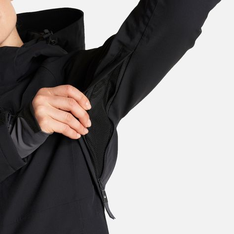 Chaqueta Mujer Andes B-Dry Hoody Jacket Negro Lippi I22-6