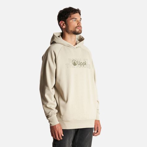 Poleron Hombre Insigne Hoody Sweatshirt Front Print Verde Grisaceo Lippi-2