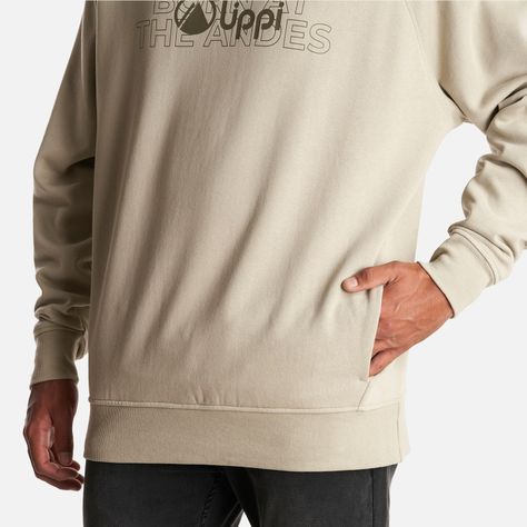 Poleron Hombre Insigne Hoody Sweatshirt Front Print Verde Grisaceo Lippi-5