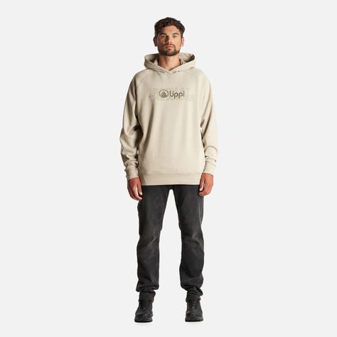 Poleron Hombre Insigne Hoody Sweatshirt Front Print Verde Grisaceo Lippi-6