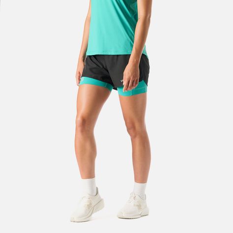 Shorts Mujer Built To Move 2-in-1 2,5" Turquesa Vulcano-1