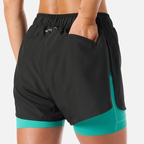 Shorts Mujer Built To Move 2-in-1 2,5" Turquesa Vulcano-5