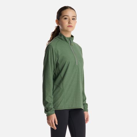 Polerón Teen Girl Mild Nano-F 14 Zip Jade Oscuro Lippi V25-1