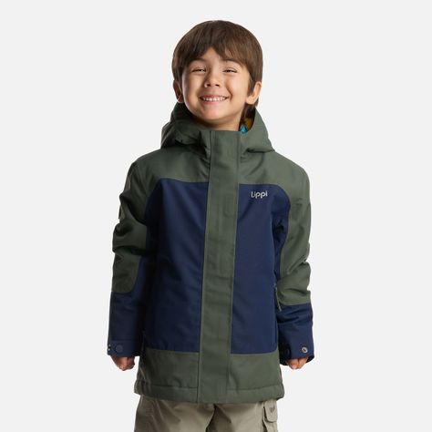 Chaqueta Niño Andes Snow B-Dry Hoody Jacket Azul Marino Lippi I24-1