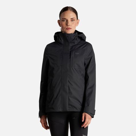 Chaqueta Mujer Tres Cruces Fusion-3 Hoody Jacket Negro Negro Lippi I23-1