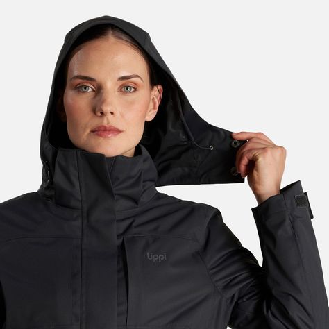 Chaqueta Mujer Tres Cruces Fusion-3 Hoody Jacket Negro Negro Lippi I23-6