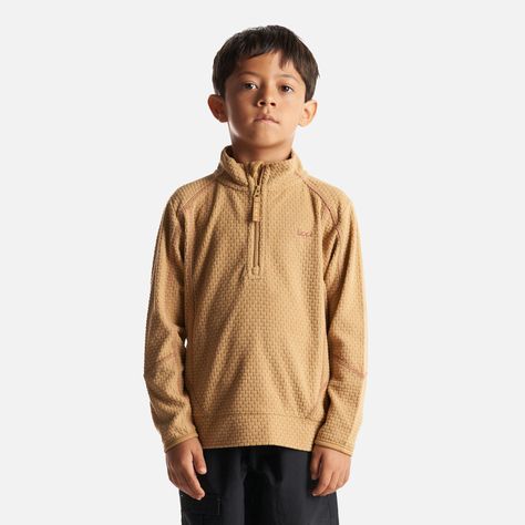 Poleron Niño Saltamontes Nano-F 14 Zip Taupe Lippi-1