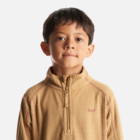 Poleron Niño Saltamontes Nano-F 14 Zip Taupe Lippi-4