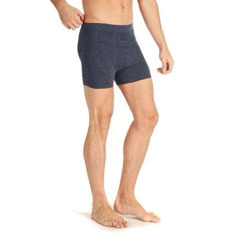 Ropa Interior Hombre Pack Skintec Seamless Boxer Gris Medio y Azul Marino Lippi V22-2