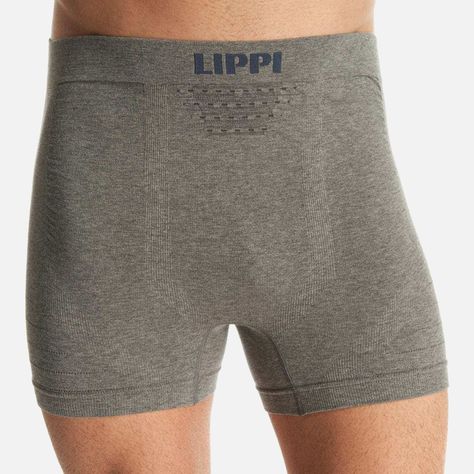 Ropa Interior Hombre Pack Skintec Seamless Boxer Gris Medio y Azul Marino Lippi V22-5