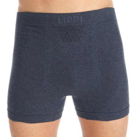 Ropa Interior Hombre Pack Skintec Seamless Boxer Gris Medio y Azul Marino Lippi V22-6