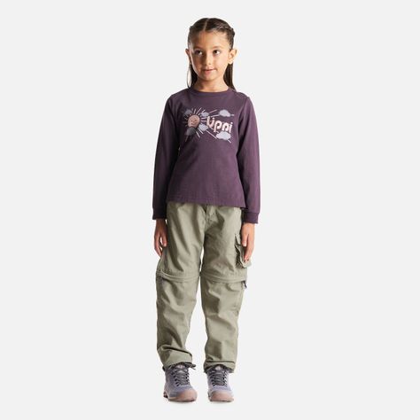 Polera Niña Logo Lippi Long Sleeve T-Shirt Burdeo Lippi-5