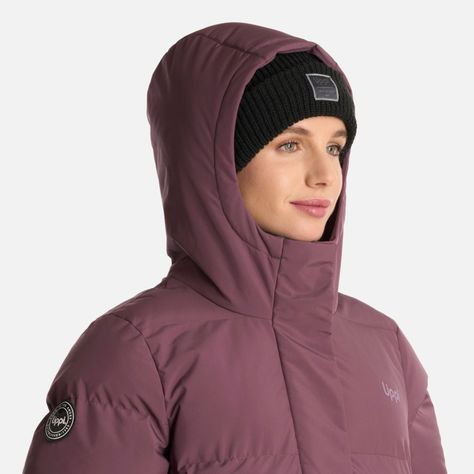 Chaqueta Mujer Long And Warm SteamPro Hoody Morado Lippi I25-3